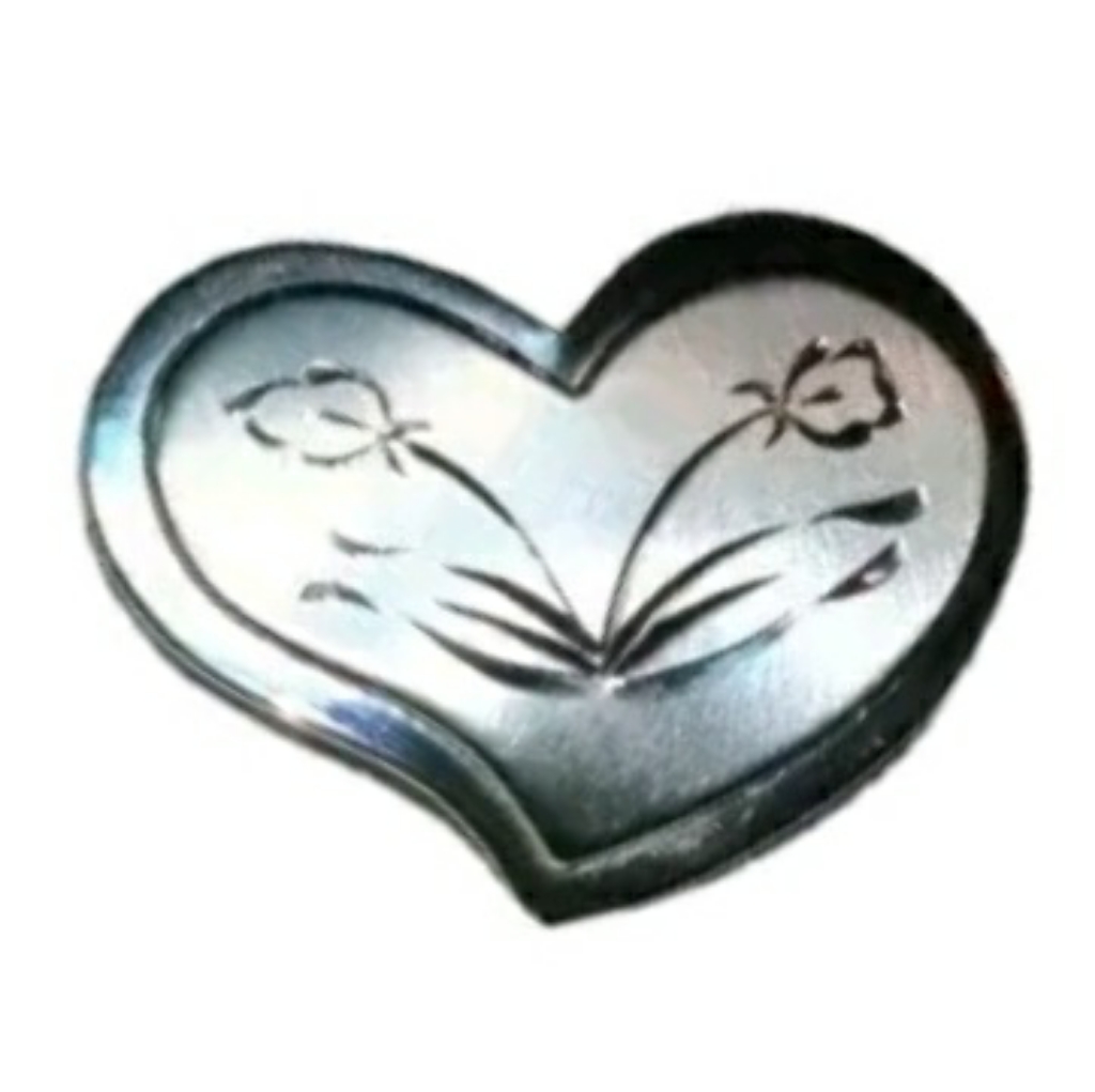 Vintage Beau Sterling Heart Pin Brooch Signed Beau-Ster